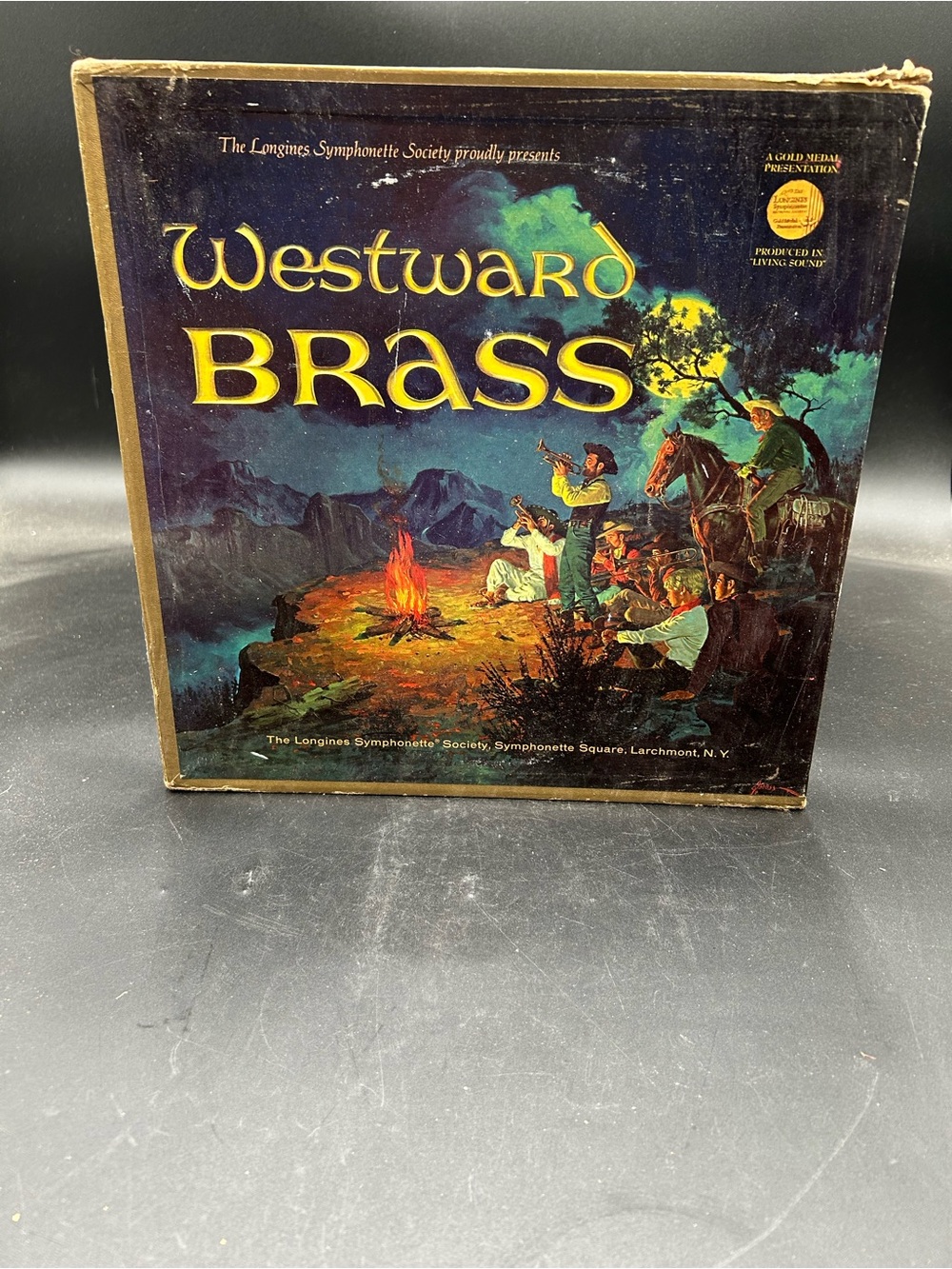 Westward Brass collection of cowboy western songs on vinyl record set